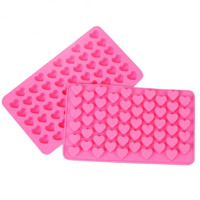 

Cake Mold Soap Mold 55-Small Heart Shape Flexible Silicone Mould For Candy Chocolate MF500