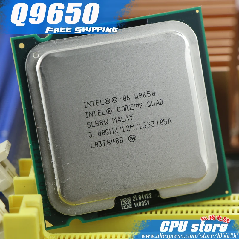 Intel Core 2 Quad Q9650 cpu Процессор (3 0 ГГц/12 м/1333 ГГц) Socket 775 настольный процессор (Рабочая 100%