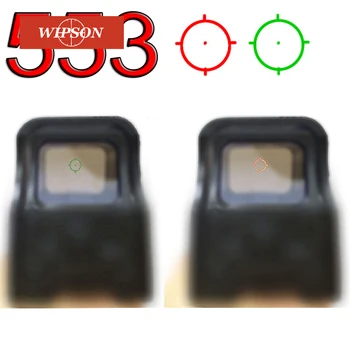 comprar Wipson 553 Vista Holográfica Reflexo Vermelho Ponto óptica Rifle Scope Sniper Scope Para Airsoft Armas De Ar Com 20mm Ferroviário