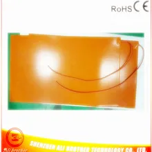 Силиконовый резиновый нагреватель для теплый жилет 120 в 1000 Вт 4"* 20"(1016*508*1,5 мм) 1000 мм свинцовый провод выходящий из угла XD-H-M-221