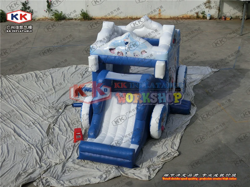 Inflatable Princess trampoline combination Inflatable ice and snow Castle Slide Castle combination inflatable slides for sale