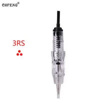 Татуировки плоские иглы 20 шт 3RS Одноразовые стерилизованные брови губ Перманентный макияж ручка для тату микроблейдинг тату Поставка