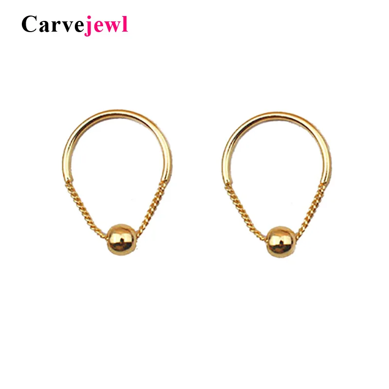 

Carvejewl Korea design high quality Simple bead pendant Earring Female water drop Dangle Earrings For Women Girl Trendy Jewelry