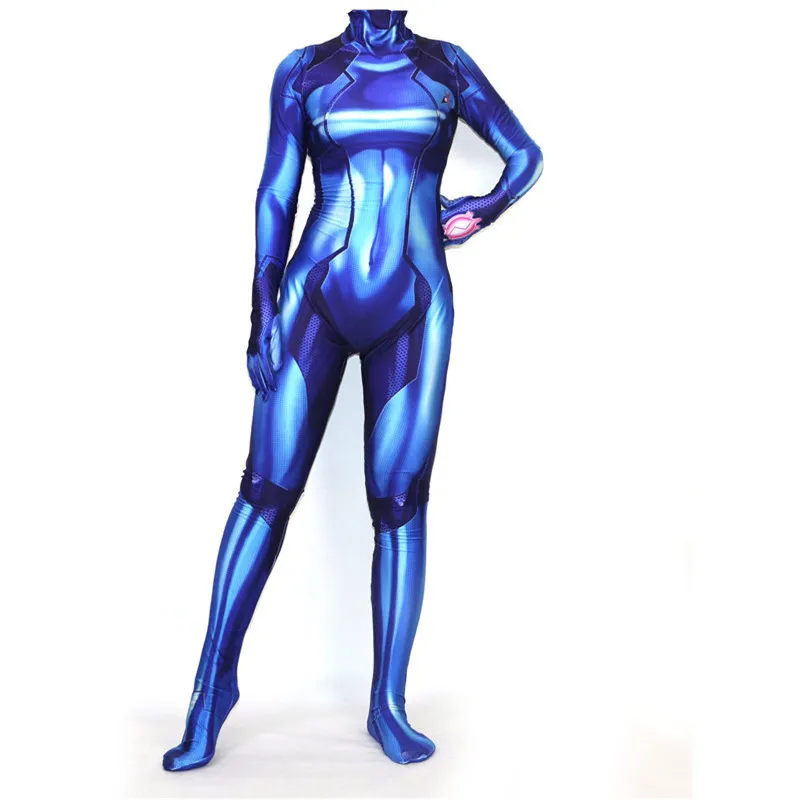 

Metroid Return of Samus 3D Digital Printing Tights Movie Character Sexy Body Suit Jumpsuits TV Women Halloween BOOCRE