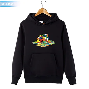 

KOLVONANIG 2019 Men's Winter Hoodies Rubik's-Cube 3d Printed Sweatshirts Hooded Sportswear Hoody Tracksuits For Men Top Pullover