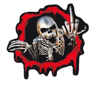 

Cars Stickers Terrible In The Form Of a Skull Waterproof Vinyl Car Wrap For Auto Goods Decals 3d Motorcycles Accessories Styling