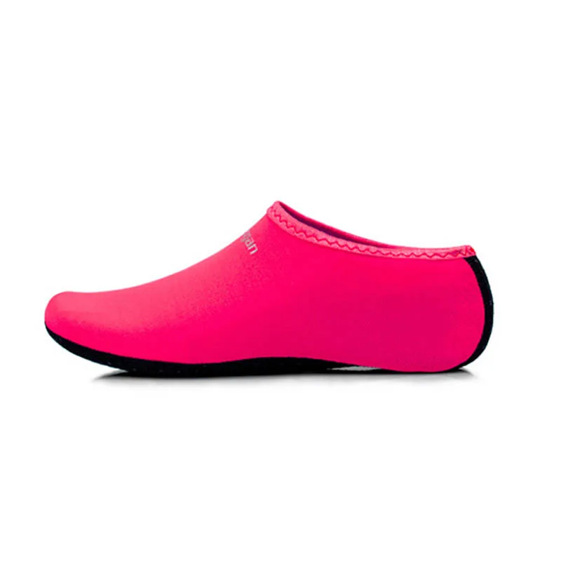 Мужская и женская обувь из кожи Аква; Пляжные Носки для воды; обувь для занятий йогой и плаванием в бассейне; обувь для серфинга; YS-BUY - Цвет: Розовый
