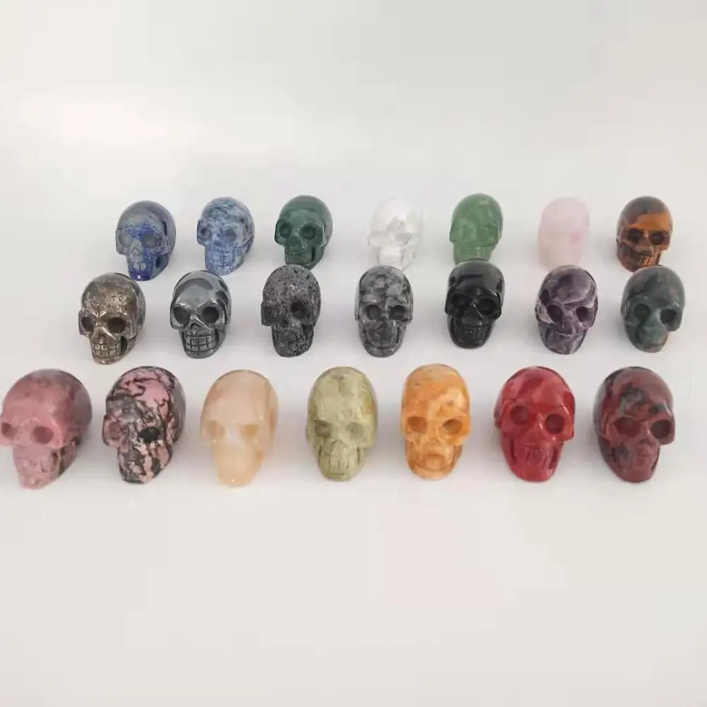 

Free Shipping 10pcs High Quality Small Size Skull Crystal Skull For Making Pendant On Necklace