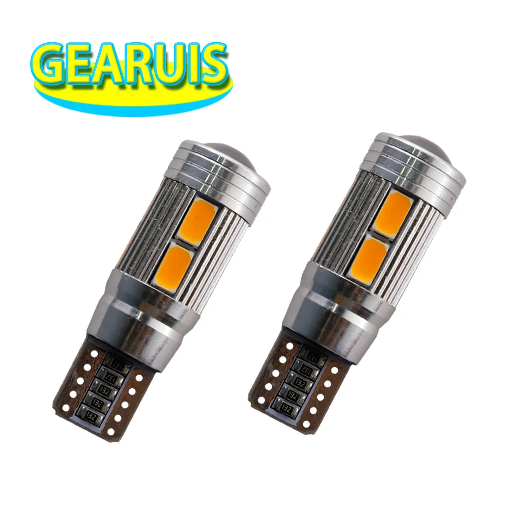 100pcs Car Styling Car Auto T10 Canbus 194 W5W 10 SMD 5630 LED Light Bulb OBC No Error Parking T10 LED Car Side Light 12V white