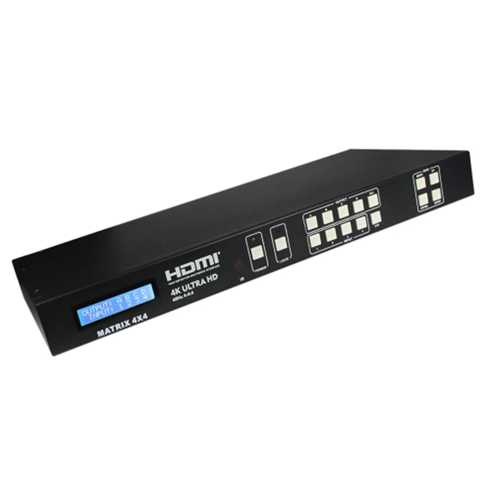 Матрица HDMI 2 0 4x4 с коаксиальным аудио и Aux HDCP 4K 60 Гц RS232 EDID IR|hdmi matrix switcher|matrix switcherhdmi |