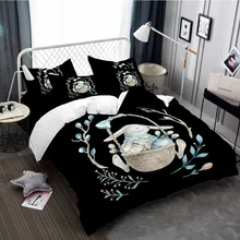 Children Gift Bedclothes Swing Rabbit Bedding Set White Black Bed Linens Cartoon Duvet Cover Set Queen King Bedsheet Pillowcase Children Gift Bedclothes Swing Rabbit Bedding Set White Black Bed Linens Cartoon Duvet Cover Set Queen King Bedsheet Pillowcase
