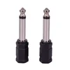 Jack 6.35 mono 6 corners AUDIO CONNECTOR&ADAPTER 6.35MM MONO PLUG TO 3.5 STEREO/MONO JACK 3PCS/LOT ► Photo 2/6