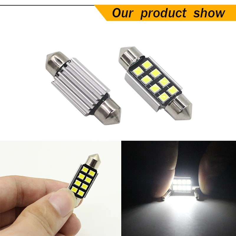 Cawanerl 16 шт. автомобильный 2835 SMD внутренний светодиодный светильник Canbus LED комплект