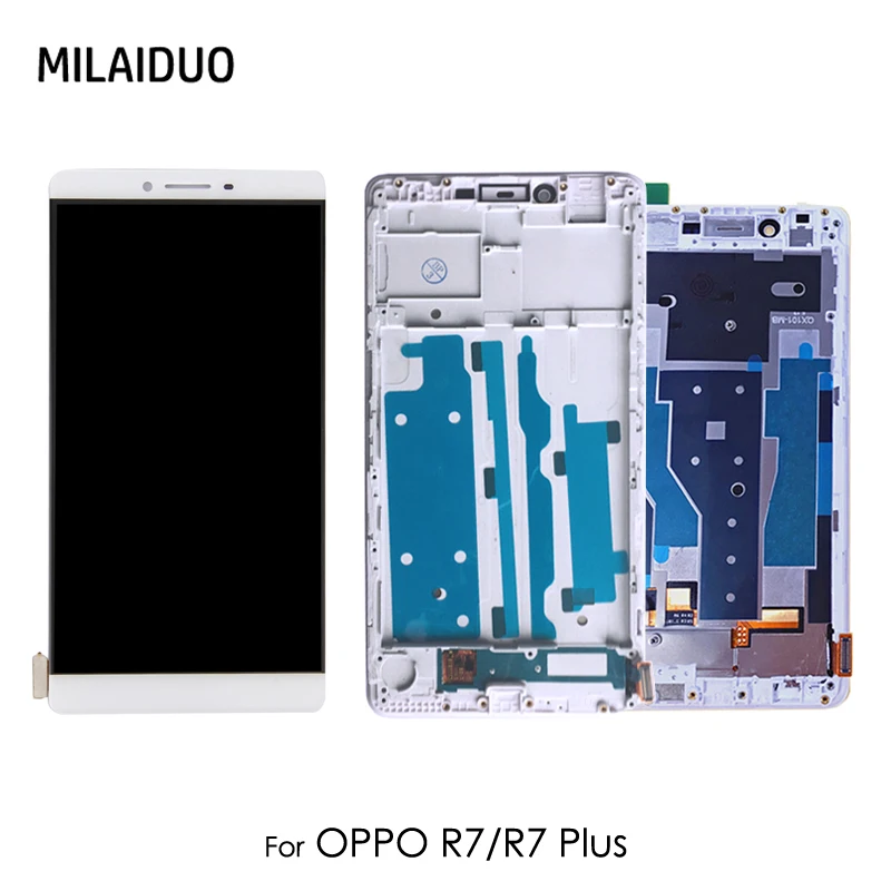 ЖК дисплей для OPPO R7 5 ''сенсорный экран дигитайзер Plus R7P 6'' с рамкой в сборе