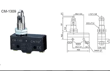 

1NO1NC Panel Mount Roller Plunger Mini Micro Switch 5A 250V (CM-1309)