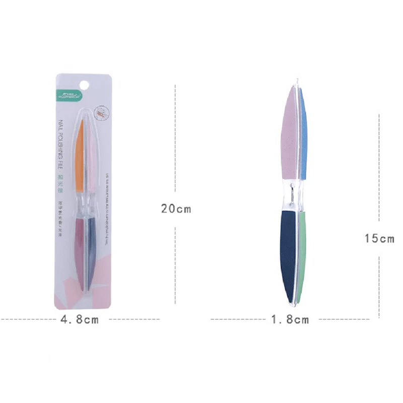 6 сторон профессиональная пилка для ногтей Полировка красочный шлифовальный блок амортизация педикюр маникюр Дизайн ногтей наконечник пилка инструмент для ногтей