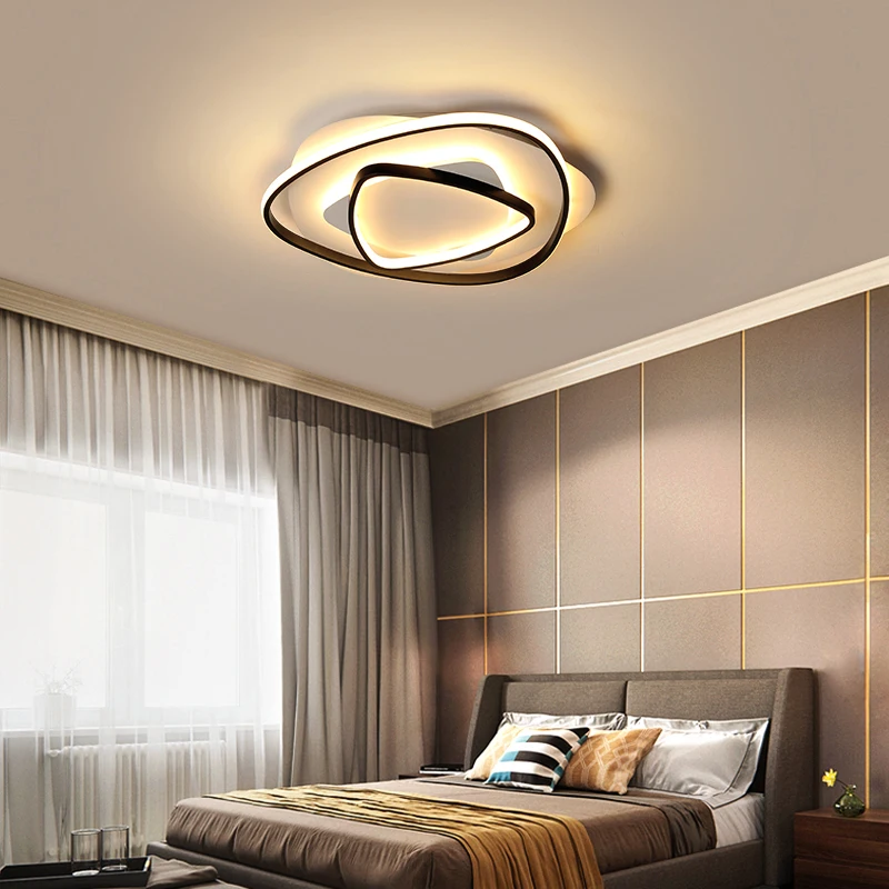 

Modern minimalist new LED ceiling lamp geometry living room shaped lamp bedroom ins with the same personality light warm creativ