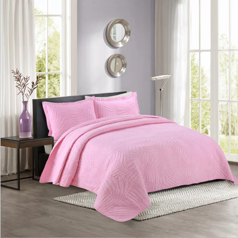 pink king bedspread set