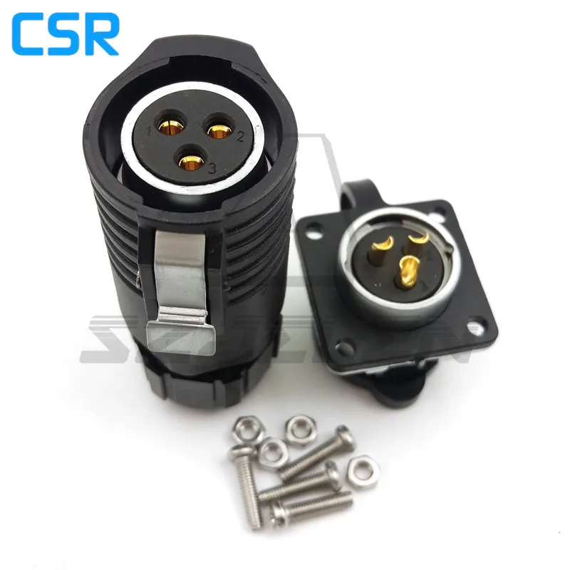 XHP20 series, waterproof connector 3pin plug and socket