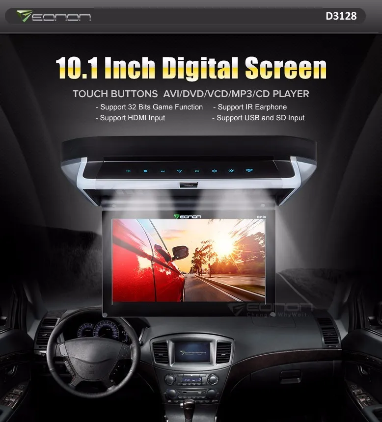 Discount 10.1" Touch Button Design Flip Down Car DVD Car Roof DVD Roof Car DVD with Built-in HDMI Port & Image Totatable Function 0 Discount 10.1" Touch Button Design Flip Down Car DVD Car Roof DVD Roof Car DVD with Built-in HDMI Port & Image Totatable Function 0