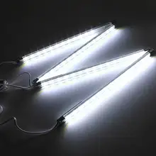 Top Quality 4pcs Kitchen Under Cabinet Counter Energy Saving LED Hard Rigid Strip Light Bar Kit White Warm White 110V-240V