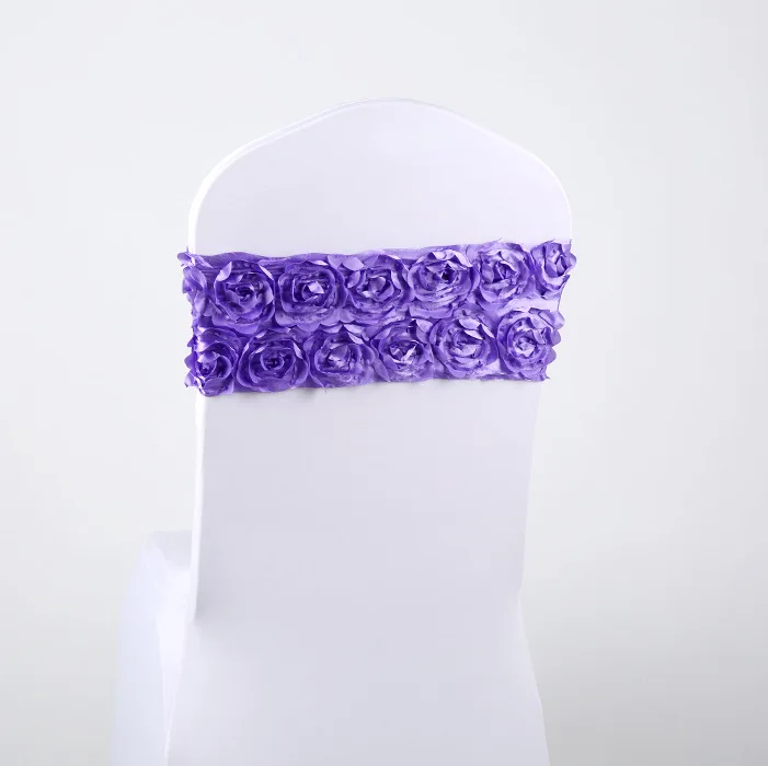 10 pcsrose Hoge Kwaliteit Stoel Sjerpen Bruiloft Stoel Knoop Cover Decoratie Stoelen Boog Band Riem Banden Voor bruilчасто Banket