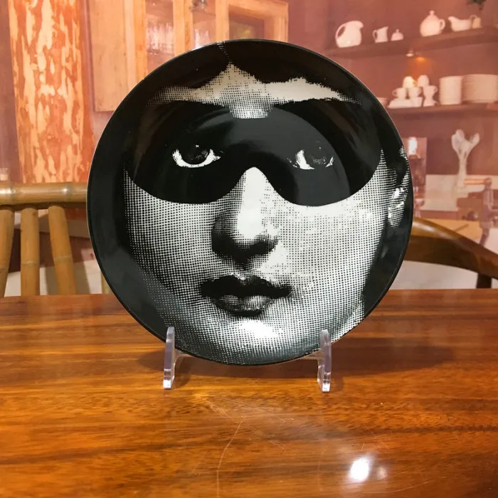 Винтаж rosenthal Piero fornasetti принты в пластины наволочка для подушки, накидка художественная тарелка Wall art спальня для дома, кафе, тонкая работа; модный Декор - Цвет: 7