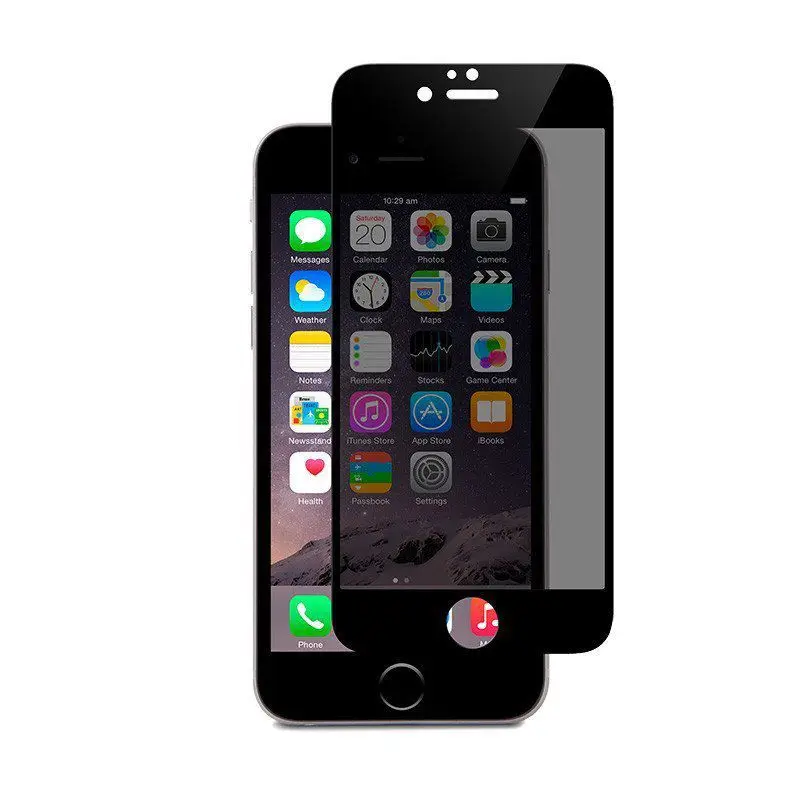 Анти-Шпион конфиденциальности закаленное Стекло Экран протектор для Apple IPhone 5S 6