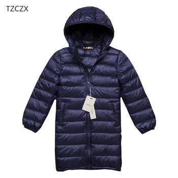 

Girl's Down Jackets Solid Hooded Children's Coats 90% White duck down,Warm and light kids Coats Clothing