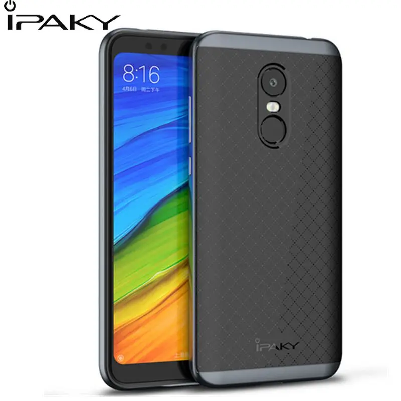 

IPAKY Original Redmi 5 6 Pro Case TPU+PC bumper Hybrid Silicone Phone Cases For Xiaomi Redmi 5 6 6A Fundas Armor Shockproof