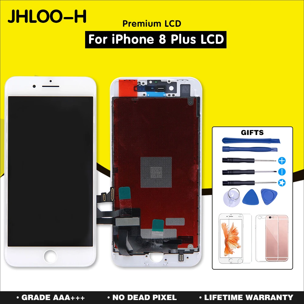 

30PCS/LOT For iPhone 8 Plus LCD With Touch Screen Digitizer Assembly Display Replacement No Dead Pixel 5.5 Inch Free Shipping