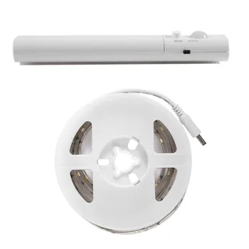 

2018 New 1M 30LED Waterproof LED Motion Sensor Strip Light Neutral White/Warm White Human Body Sensor lights