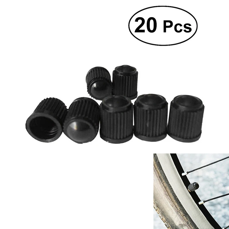 

20pcs Bicycle Bike Tire Valve Stem Caps Schrader Valve Caps Dustproof waterproof Covers for Bike Auto SUV Truck Motorcycle