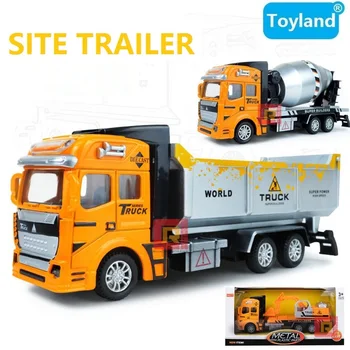 

High Quality Alloy Toy Engineering Car Models Pull Back Dump-car Dump Truck/Concrete Car/Excavator Model Toys For Boy&Girl Child