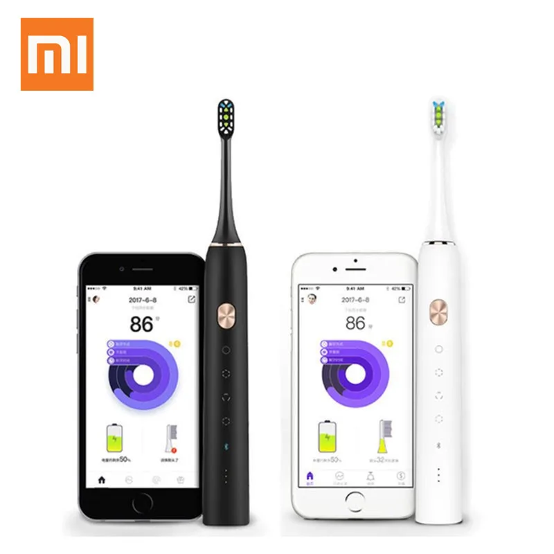 Xiaomi Mijia Toothbrush Soocare X3 Soocas Upgraded Electric Sonic Smart Clean Bluetooth Waterproof Wireless Charge Mi Home