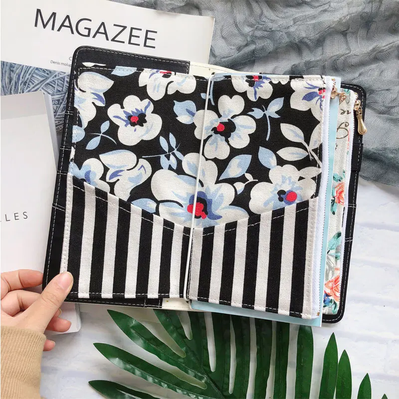 

Lovedoki Travelers Notebook Clothe Card Holder Storage Bag For Midori Standard Size Diary Vintage Stationery