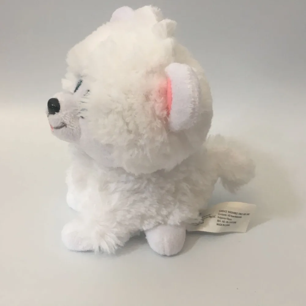 Animal plush white dog Stuffed Animal PLUSH TOY DOLL 6 inchin Stuffed