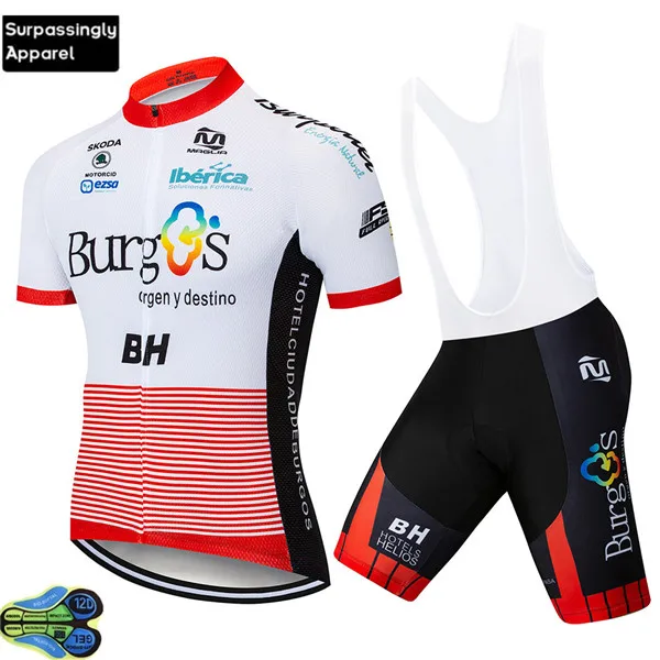 UCI Тур Команда Лето Бург BH Велоспорт Джерси Набор Майо Ropa Ciclismo велосипедная одежда Мужская MTB велосипед одежда Велоспорт Набор 9D - Цвет: Picture Color