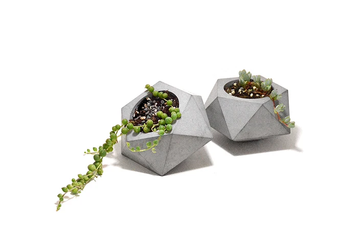 geometric flower pots