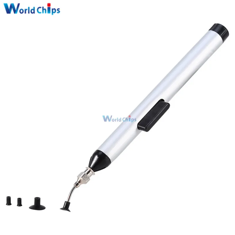 

SMD IC Vacuum Sucking Pen Picker Easy Hand Pick Tool 3 Suction Headers FFQ939