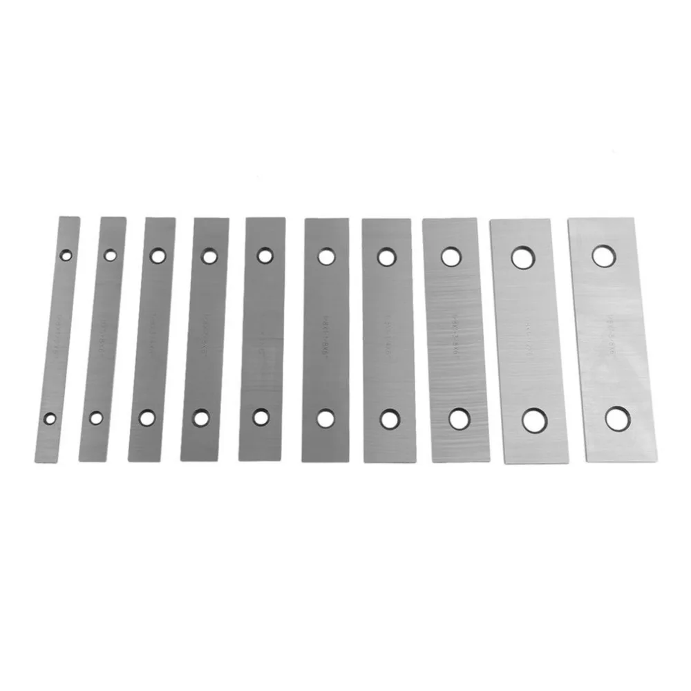 

20 Pieces Hardened Parallels Tools 6" Long 1/8" Wide And 1/2 To 1-5/8 Thicken Steel High Precision Parallels Bar Set Hot