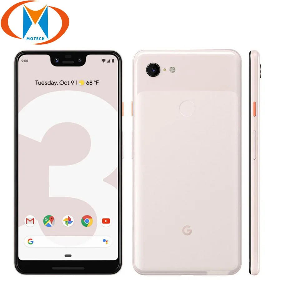 

New Original Google Pixel 3 XL Mobile Phone 6.3" Snapdragon 845 4GB RAM 64GB ROM Android 9.0 NFC Fingerprint Smartphone