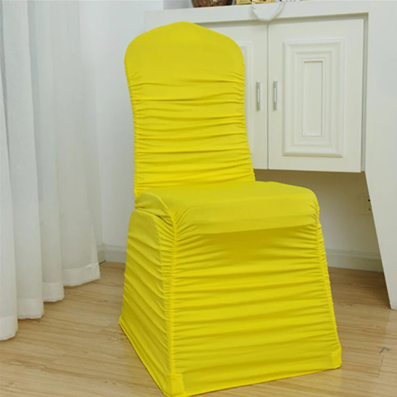 4Pcs Dining Chair Seat Covers Spandex Stretch Wedding Party Chair Covers Hotel Banquet Chair Slipcovers Housse De Chaise Mariage
