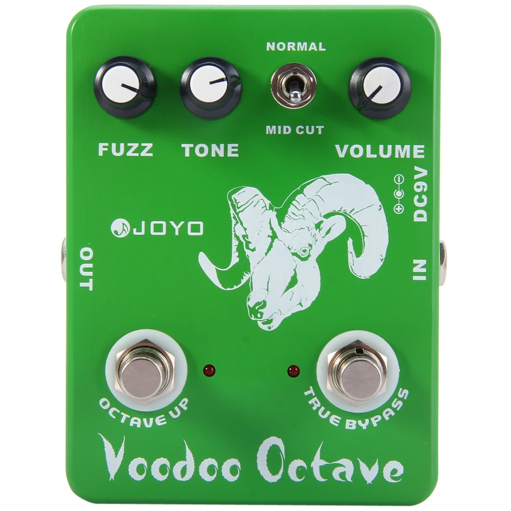 Voodoo Octave Fuzz педаль эффектов для электрогитары настоящий Обход Дизайн бас