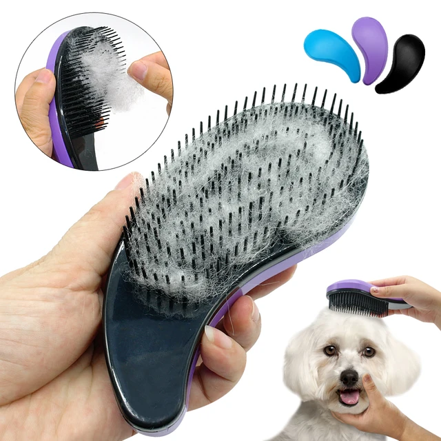 Pet Hair Removal Brush Puppy Cat Dog Pet Comb Deshedding Cleaning