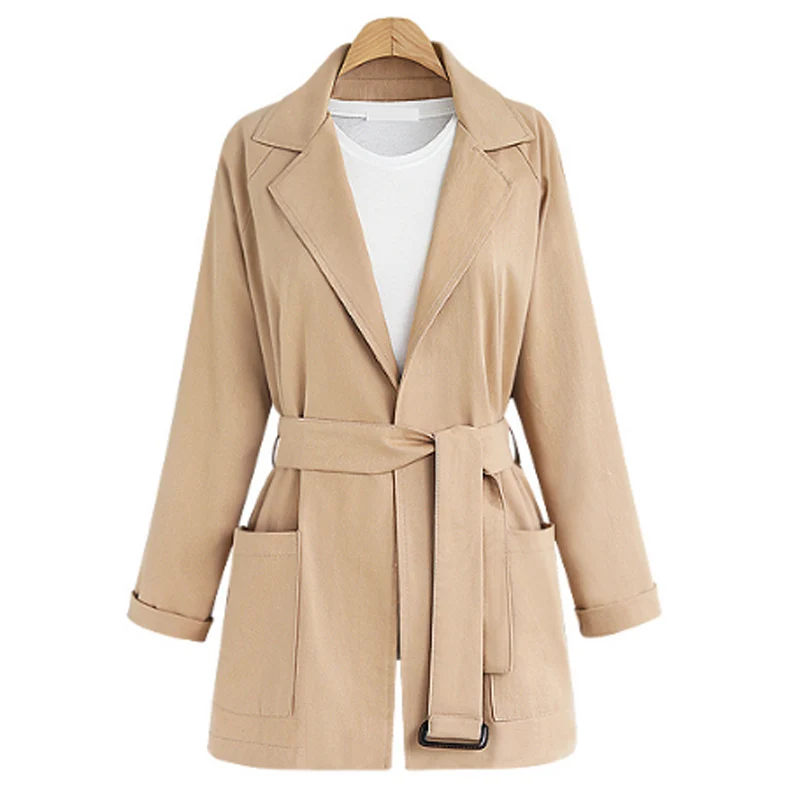 

New 2019 Plus Size 4XL Women Winter Jackets European Style Adjust-waist Ladies Brand Basic Coats Solid color British Outerwear