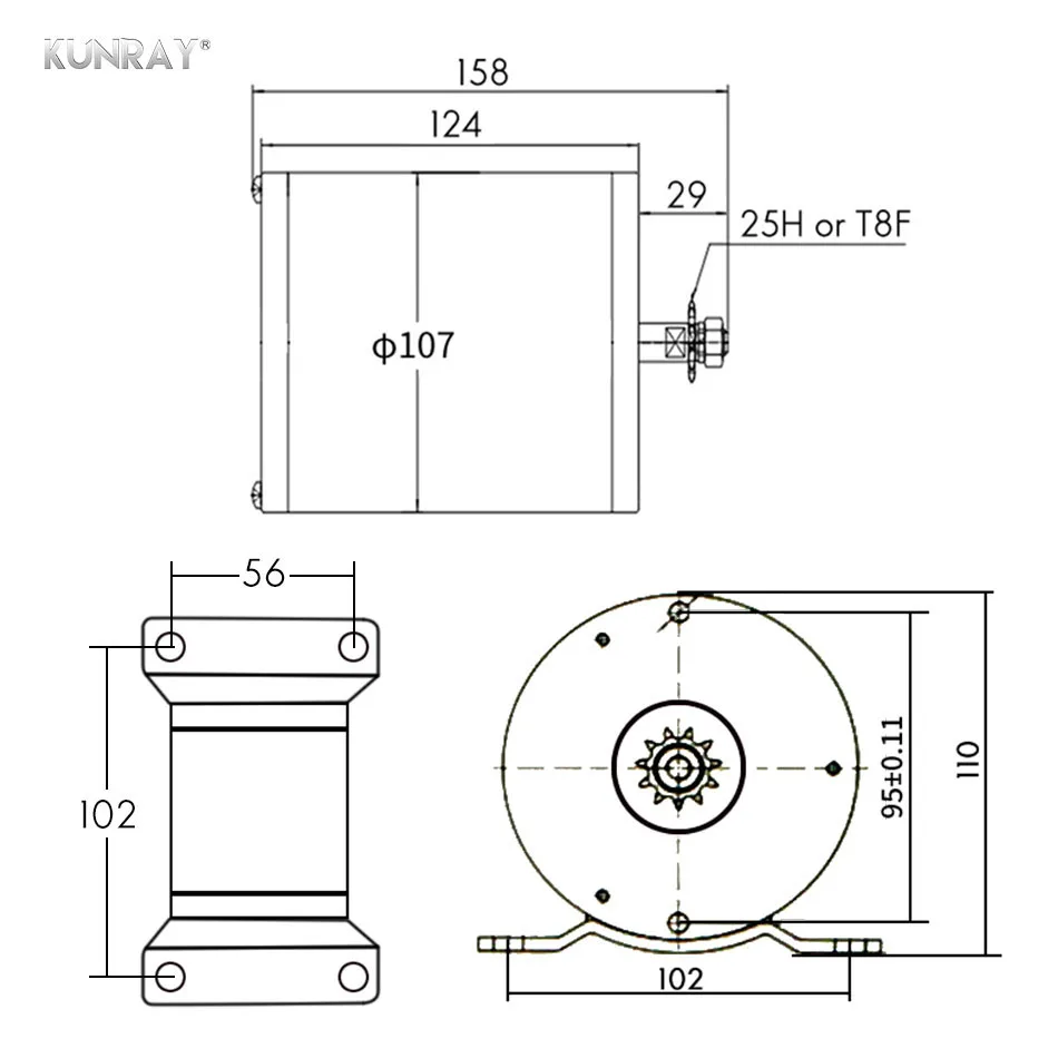 KUNRAY Электрический мотор 36V 48V 1000W DC бесщеточная, высокая скорость до середины привод Conversion Kit VAE Quad трехколесная машина Скутер E-велосипед мото