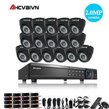 AHCVBIVN домашняя система безопасности 16CH CCTV система 1080P DVR AHD CCTV видео рекордер 1920*1080 2.0MP камера наблюдения комплект
