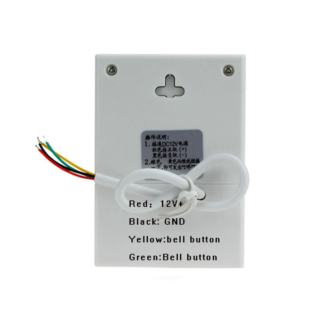 DC12V Ding Dong музыкальный проводной дверной звонок для дома офиса доступа DIY без
