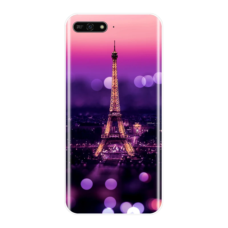 Чехол для телефона Huawei Y6 Y7 Y9 Prime 2018 Мягкий Силиконовый ТПУ милый чехол с